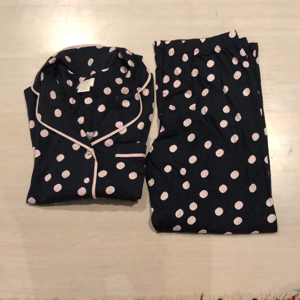 Kate Spade Dream a Little Dream polka dot PJ set